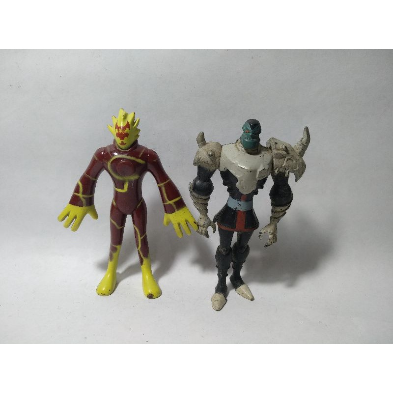 Ultimate Alien Devil Monster Heatblast Fire Lava Volcano Khyber Skull Tengkorak Force Beast Action F