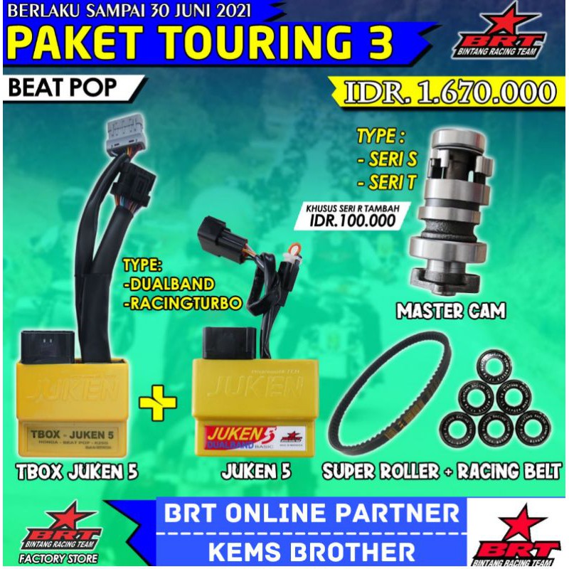 PAKET TOURING 3 BEAT POP BRT