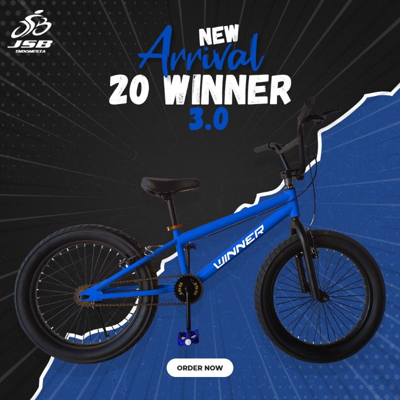 murah!!!sepeda bmx anak 20 inch pacific/winner/morison/atlantis/dll-Winer 3.0 biru