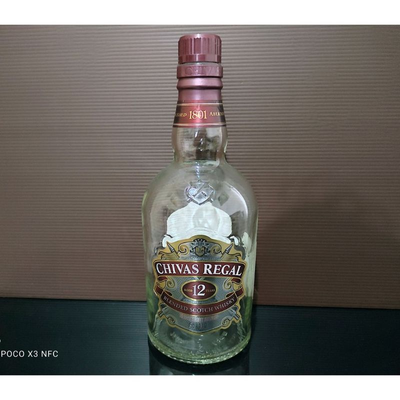 Botol kaca pajangan botol kaca hiasan Chivas regal