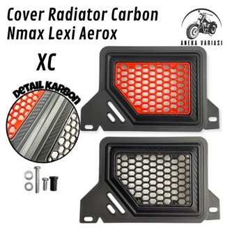 COVER TUTUP RADIATOR MODEL KARBON MOTOR NMAX LEXI AEROX PLUS BAUT BOSH PNP