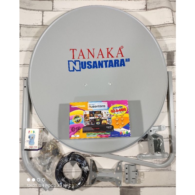 Paket Parabola Mini NUSANTARA HD dan Dish 60 cm Tanaka atau VENUS