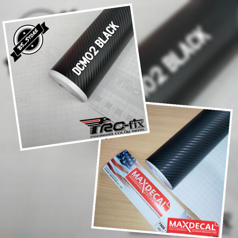 Sticker Scotlet Skotlait Profix Maxdecal CARBON 3D HITAM