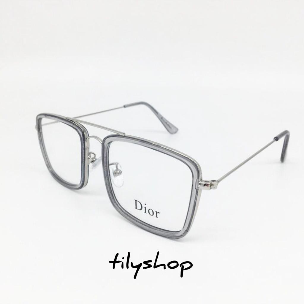Frame Kacamata Minus Fashion Square Tony Stark Style 16006 Termurah