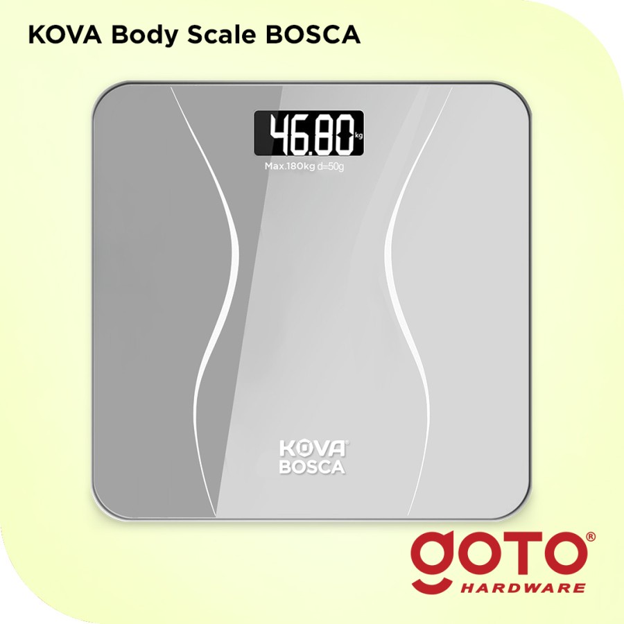 Timbangan Badan Digital GoTo Kova Bosca Body Scale Temperature 180 KG