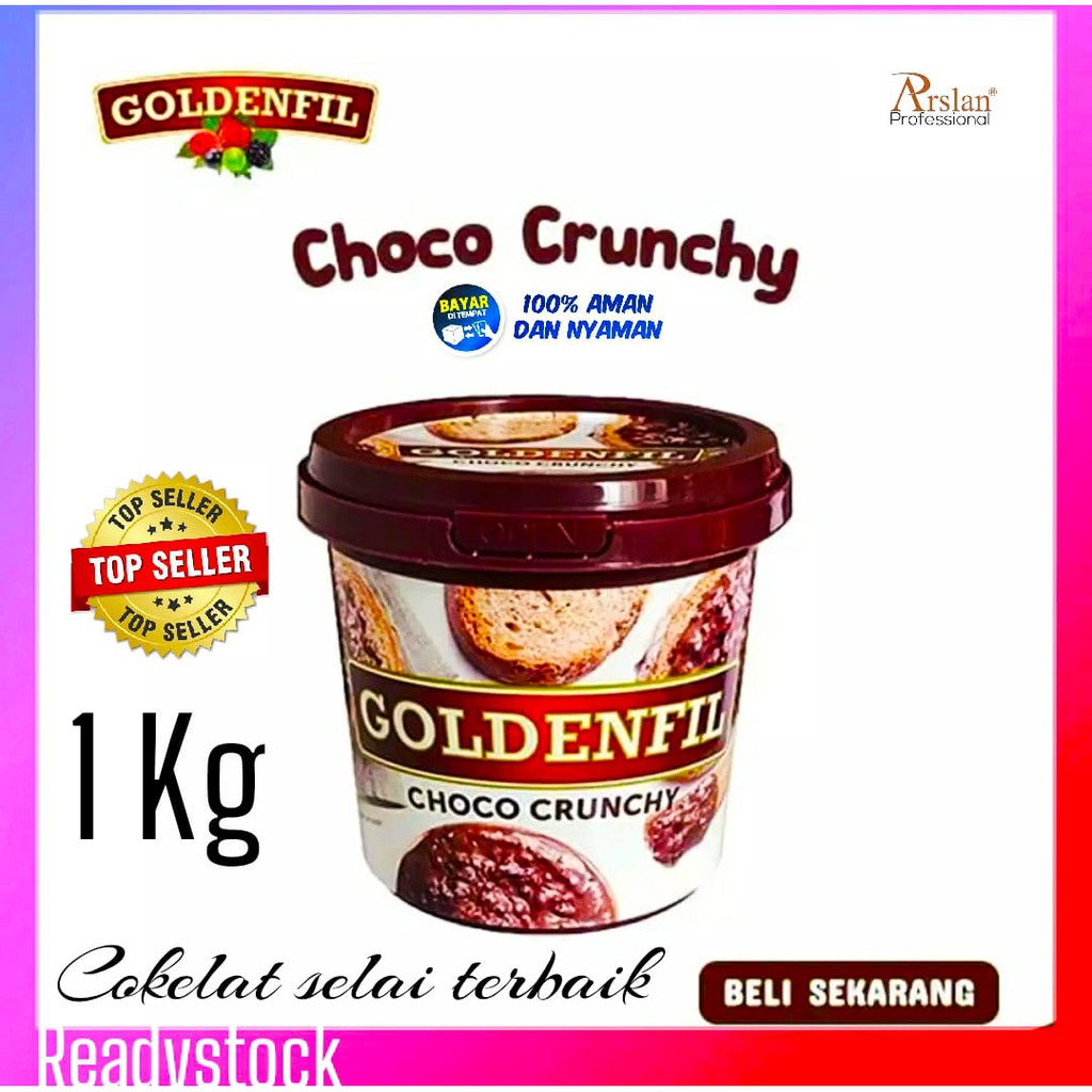 

Coklat GOLDENFIL MURAH CRUNCHY CHOCOLATE 1KG ENAK