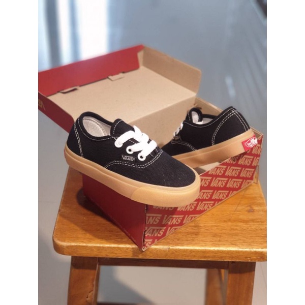 SEPATU ANAK VANS AUTHENTIC HITAM GUM PREMIUM HIGH QUALITY SEPATU ANAK LAKI LAKI