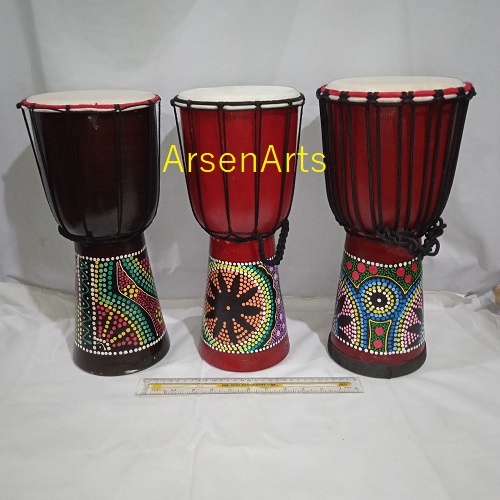 Kendang Djembe Gendang Jimbe Ukuran Besar Tinggi 40 cm Alat Musik Tradisional