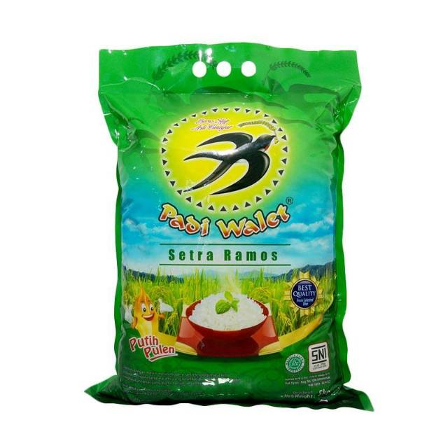 

Beras 5 kg Merk Padi Walet asli Cianjur