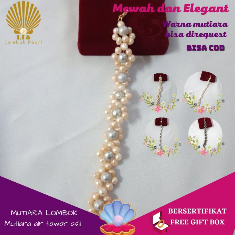 KONEKTOR MASKER HIAS MUTIARA LOMBOK MUTIARA TAWAR