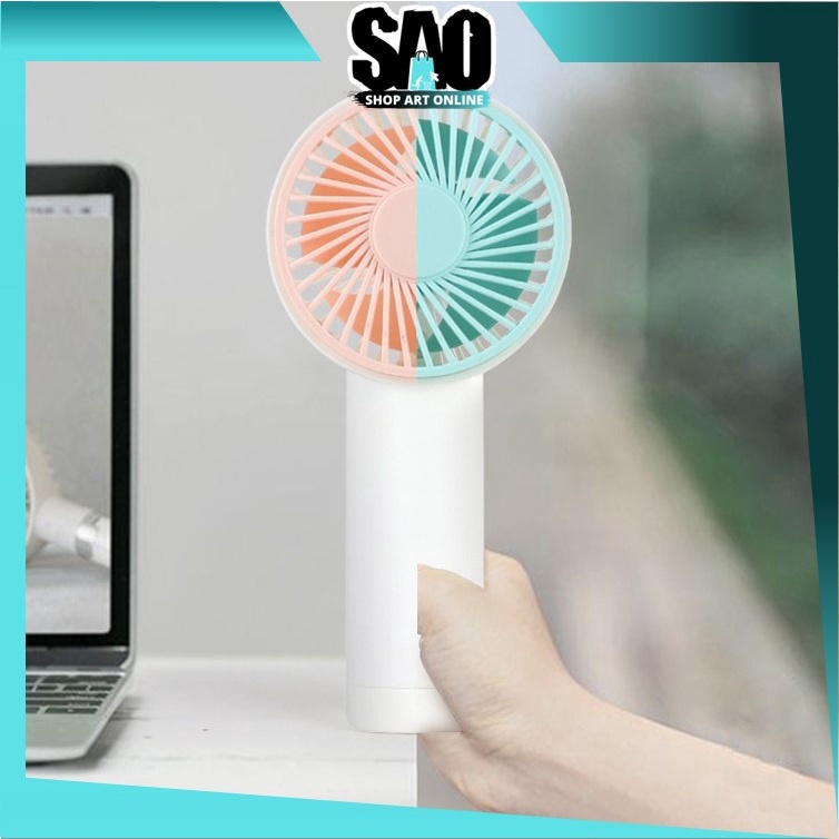 SAO - Ki5437 Kipas Angin Genggam Rechargeable / Kipas Angin Mini / Mini Fan Lucu / Kipas Angin Genggam / Kipas Angin Kecil Mini Fan