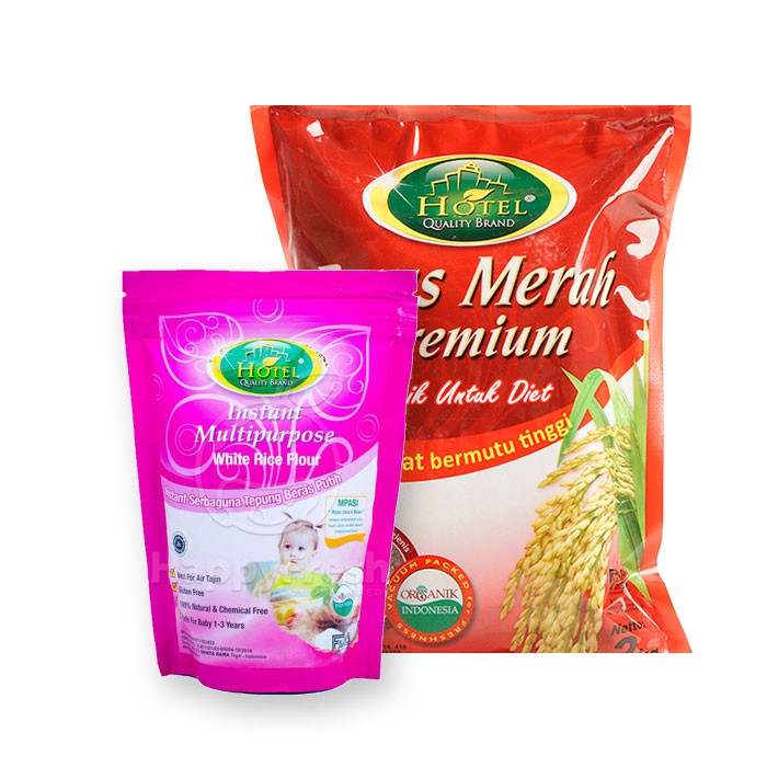 Hotel Beras Merah Organik Tepung Beras Serbaguna Shopee Indonesia