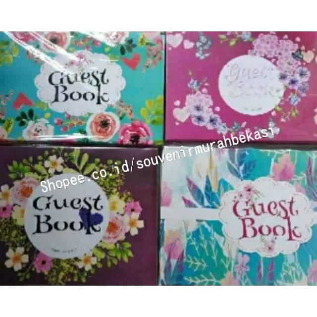 Buku tamu motif sampul kertas isi 2 pcs | Shopee Indonesia