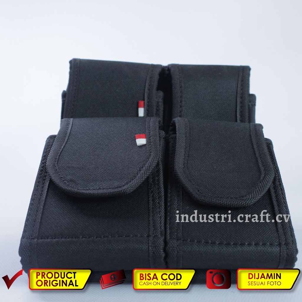 Tempat Sarung HP Pinggang KANVAS Tas Dompet Handphone Pria Resliting Pouch Hp Pria Tempat Magazine - TM02