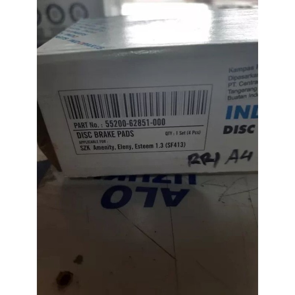 Kampas rem depan Amenity/Esteem/Forsa 91