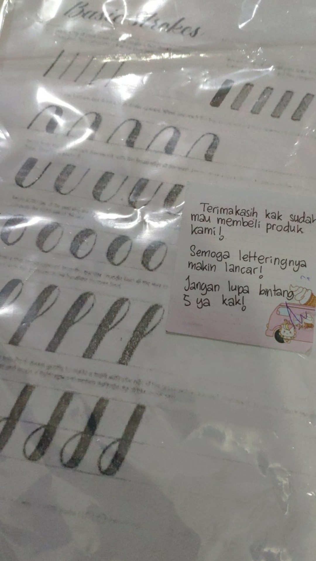 KERTAS LATIHAN LETTERING | Shopee Indonesia