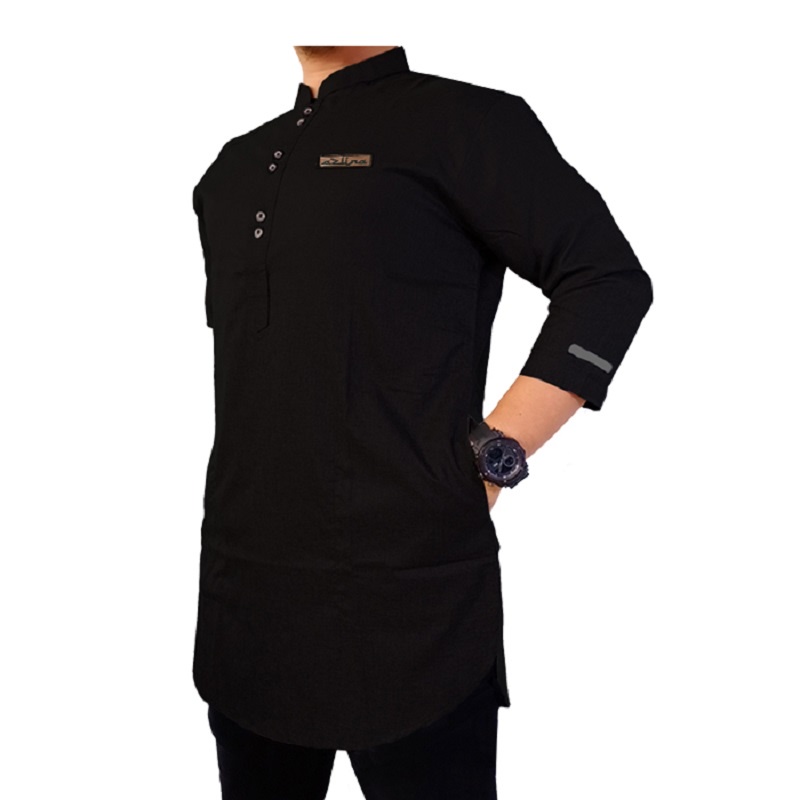 Koko kurta muslimin Baju Koko Kurta Dewasa Lengan 3/4 Material katun madinah Adem Serap Keringat