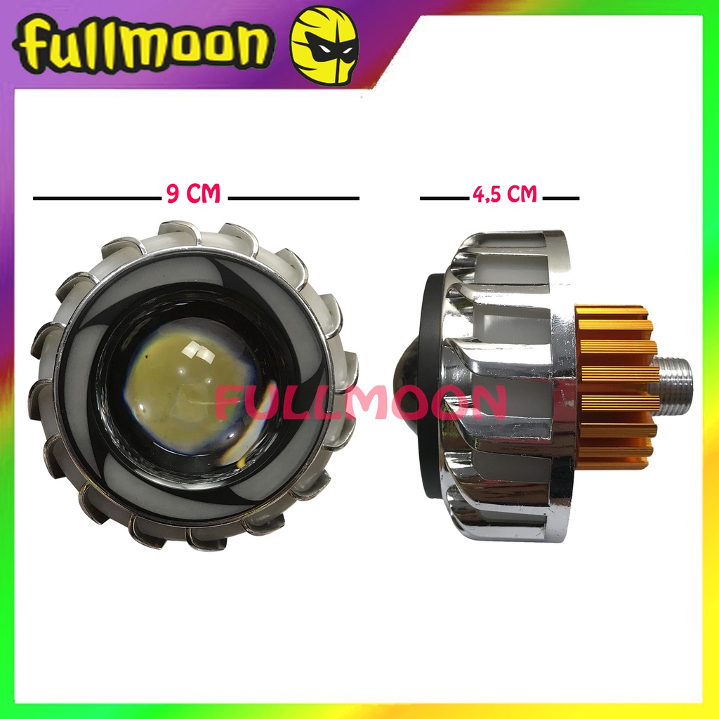 LAMPU DEPAN PROJIE SPIRAL RAINBOW MDH UNIVERSAL MOTOR