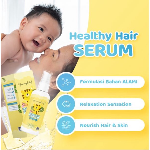 Yummys Baby Shampoo &amp; Serum Penumbuh Rambut Bayi- FREE YUMMYS BABY BAG &amp; YUMMYS BABY COMB