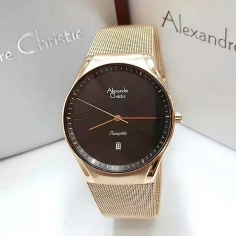 Jam tangan pria original Alexandre Christie AC 8571 / ac8571 /8571
