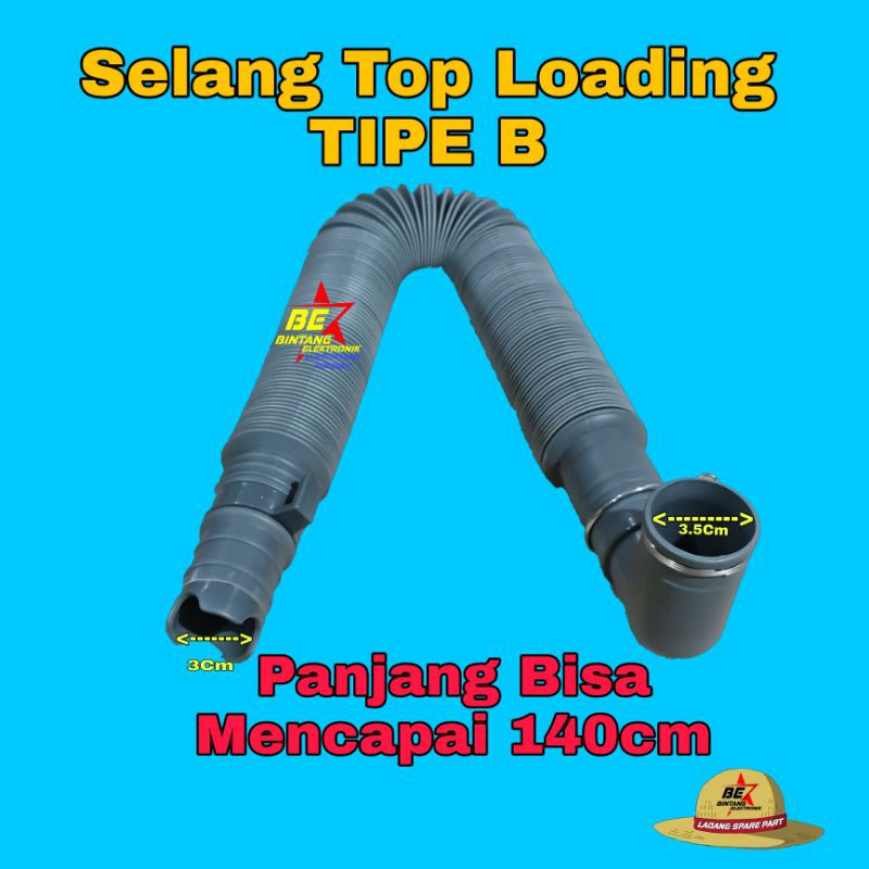 B Selang Mesin Cuci Top Loading Slang Pembuangan Mesin cuci Pintu Atas 1 Tabung