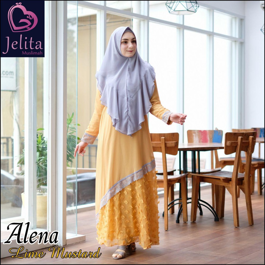 Gamis Syar'i Alena by jelita muslimah ( jelgant )