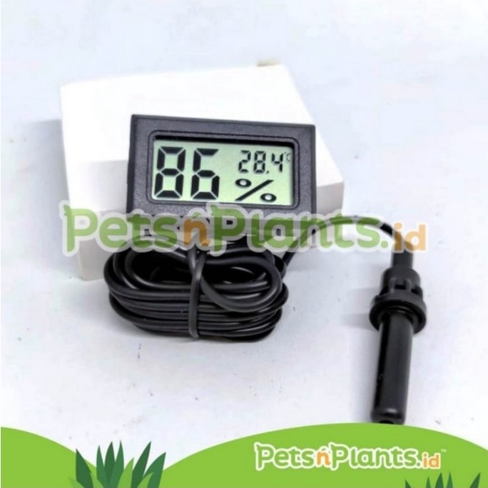 Hygrometer Thermometer Dengan Kabel Probe Pengukur Suhu dan Kelembaban Udara Mini Digital