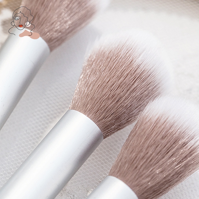 Brush Makeup Portable Untuk Blush Highlighter Dan Bedak