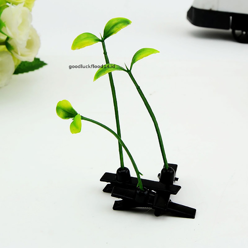 [OOID] 4 Pc Fashion Unisex Funny Grass Clips Adorable Flower Mushroom ID