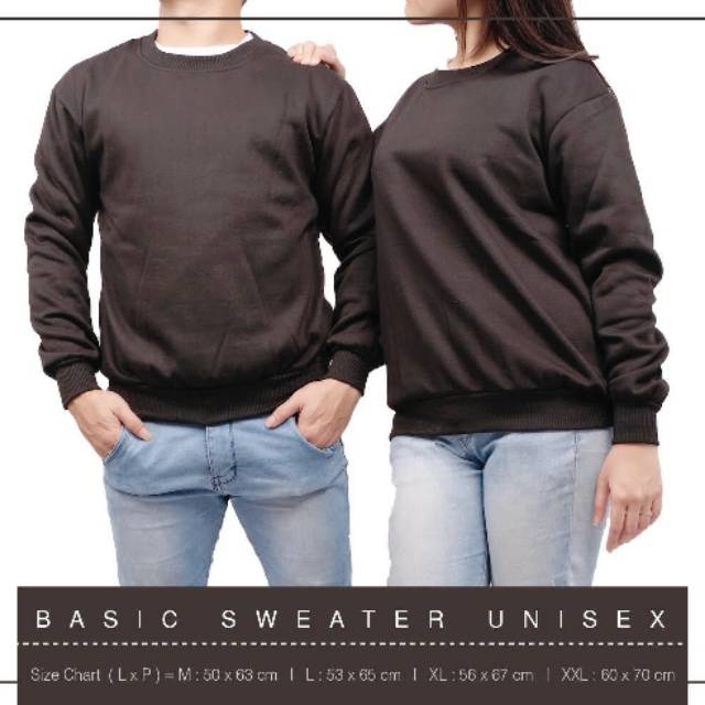 SWEATER COWOK POLOS HITAM