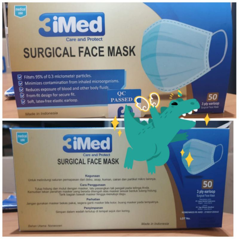 Masker Hijab 3ply 3imed