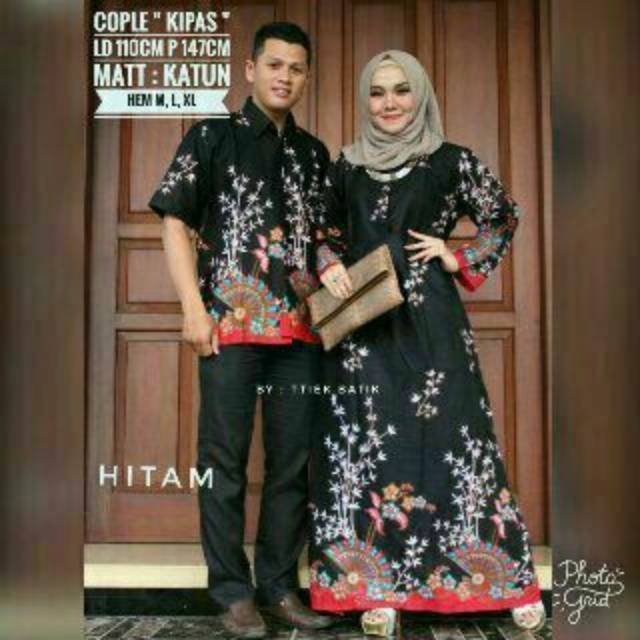 Couple KIPAS Hitam Series ready M L XL XXL SERAGAM