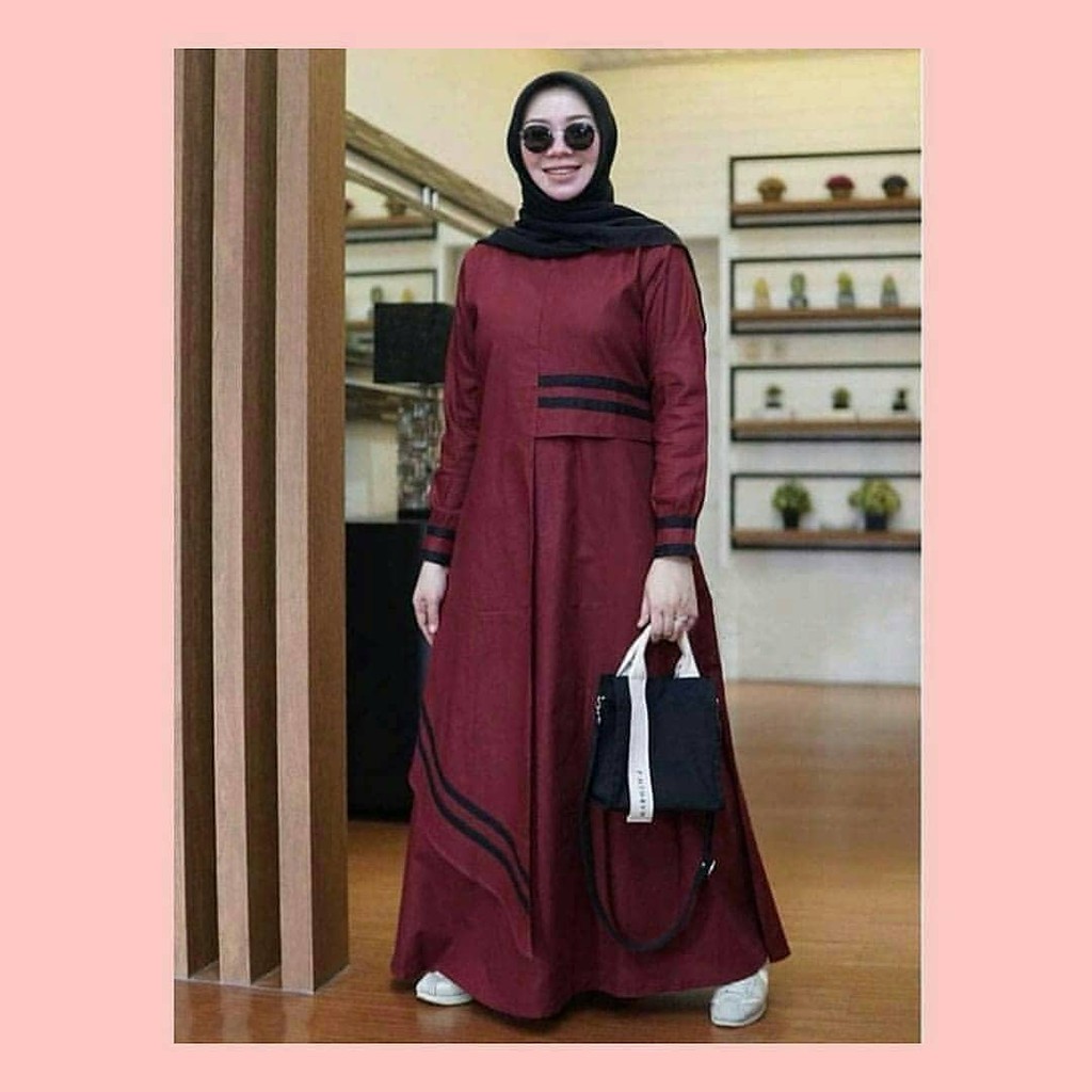 Maxi Bahan Toyobo Pusat Supplier Grosir Baju Muslim Wanita Bandung2021 Outfit Hijab Modern  Serenada