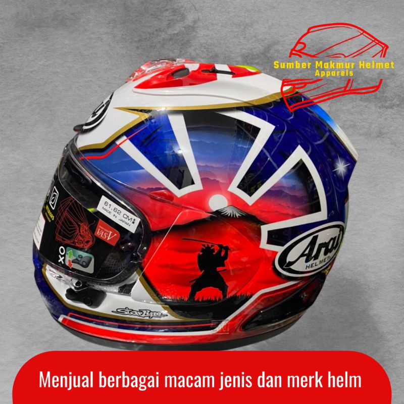 HELM ARAI SZ RAM-4 PEDROSA SAMURAI - BLUE