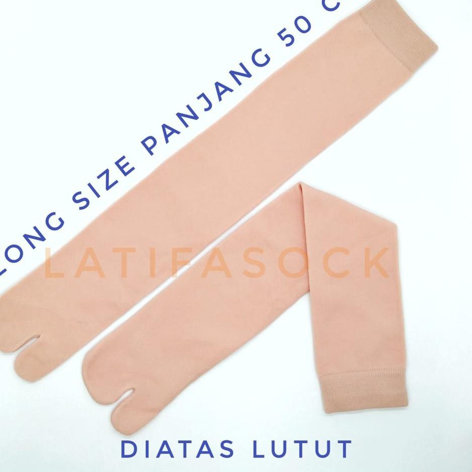 Yang dinanti-- Kaos Kaki Jempol Muslimah Long Panjang Di atas Lutut