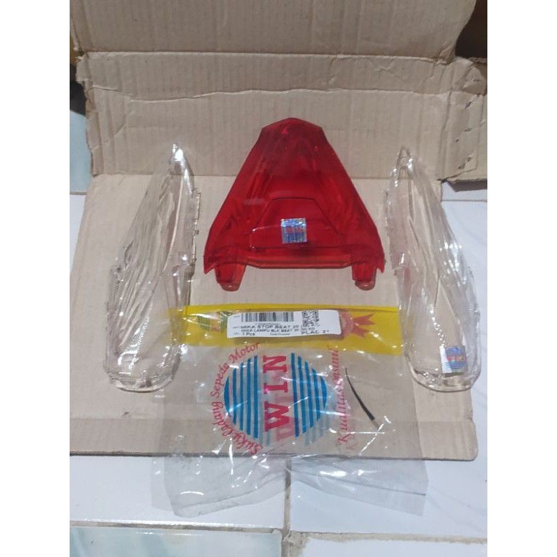 Mika kaca Stop Lamp Honda Beat New led 2020 2021 / Mika Lampu Rem Belakang Plus Mika Kaca Sein