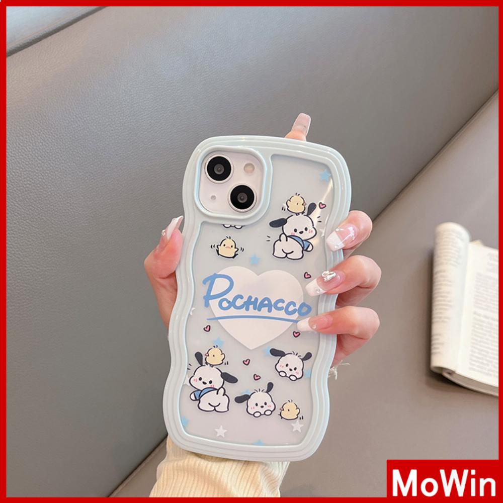 iPhone Case Candy Color Wave 2-in-1 Silicone Soft Case Airbag Shockproof Protection Camera Cute Cartoon Puppy Compatible For iPhone 11 Pro Max 13 Pro Max 12 Pro Max 7Plus xr XS Max