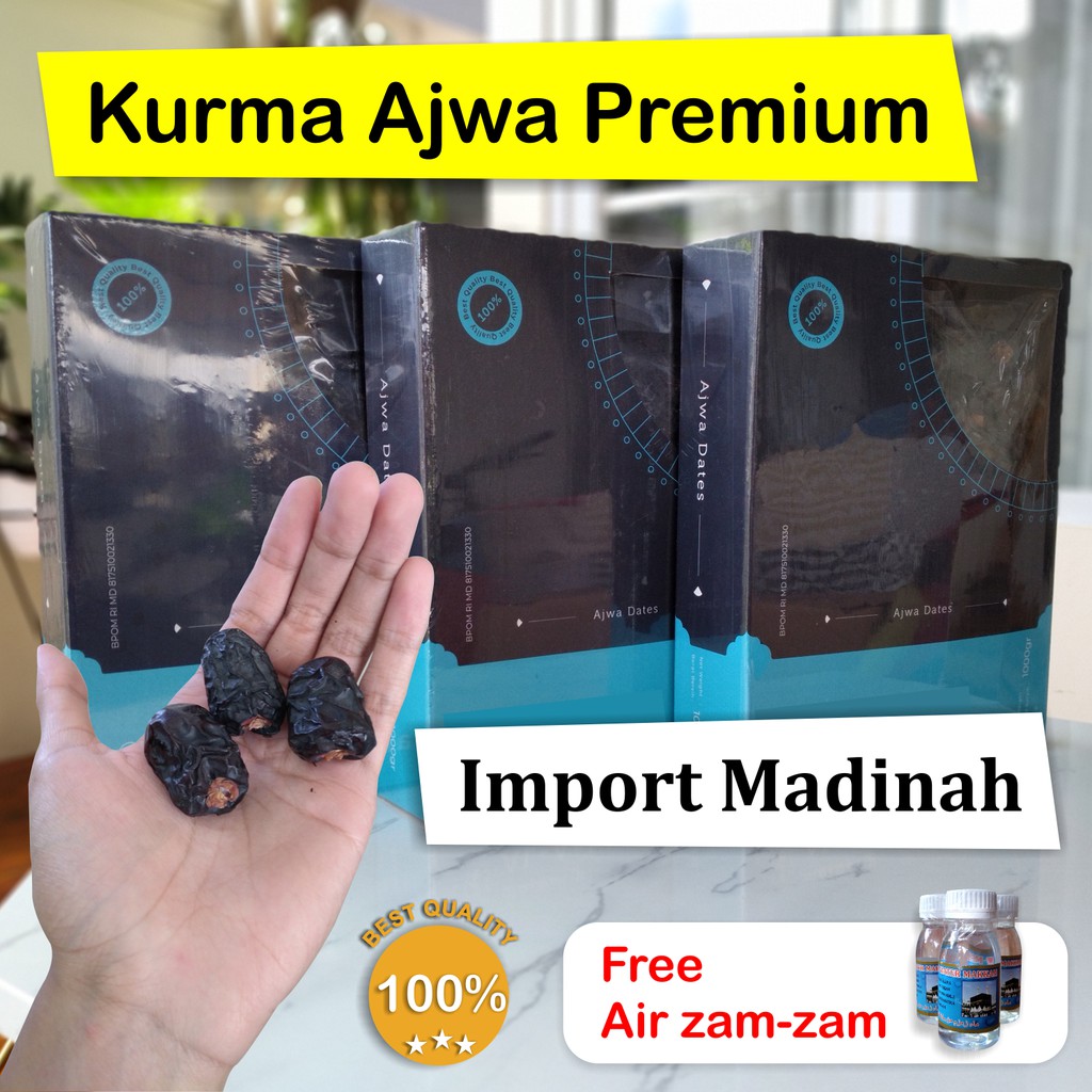 

[500gr] Kurma Ajwa Al Ashima Kualitas Premium Grade A Kurma Nabi