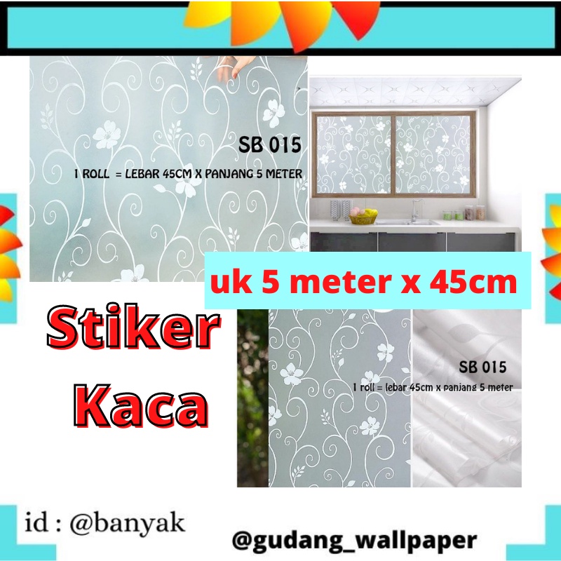 STICKER KACA UK 5 METER X 45CM  SUNBLAST KACA SB 015 SALUR PUTIH STIKER DEKORATIF KACA WALLSTICKER WALSTIKER WALLSTIKER SETIKER STICKER STIKER PINTU KACA JENDELA KACA MEJA KACA