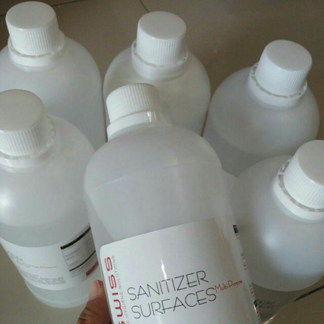 Saniswiss Disinfectant 1 Liter Original ( Free Botol Spray 500 Ml ) Saniswiss Disinfektan
