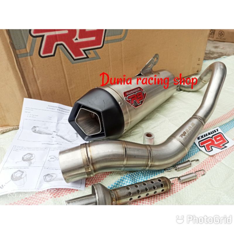 Knalpot R9 New Alpha PCX 150 Nmax Aerox Vario 125 150 ADV 150 Original R9