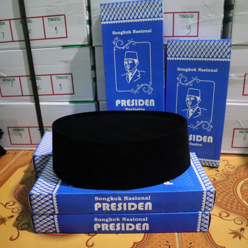 peci kopiah songkok presiden hitam polos real pict harga grosir