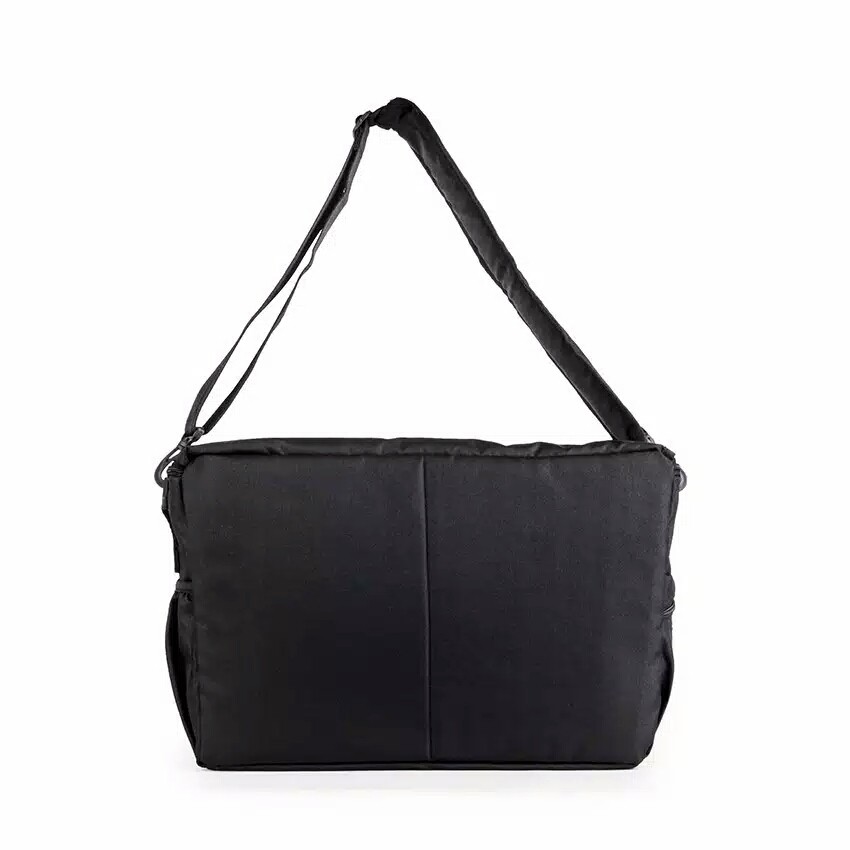 DELTA BLACK - Tas Slempang Messenger Multifungsi Sling Bag Pria Wanita Slingbag