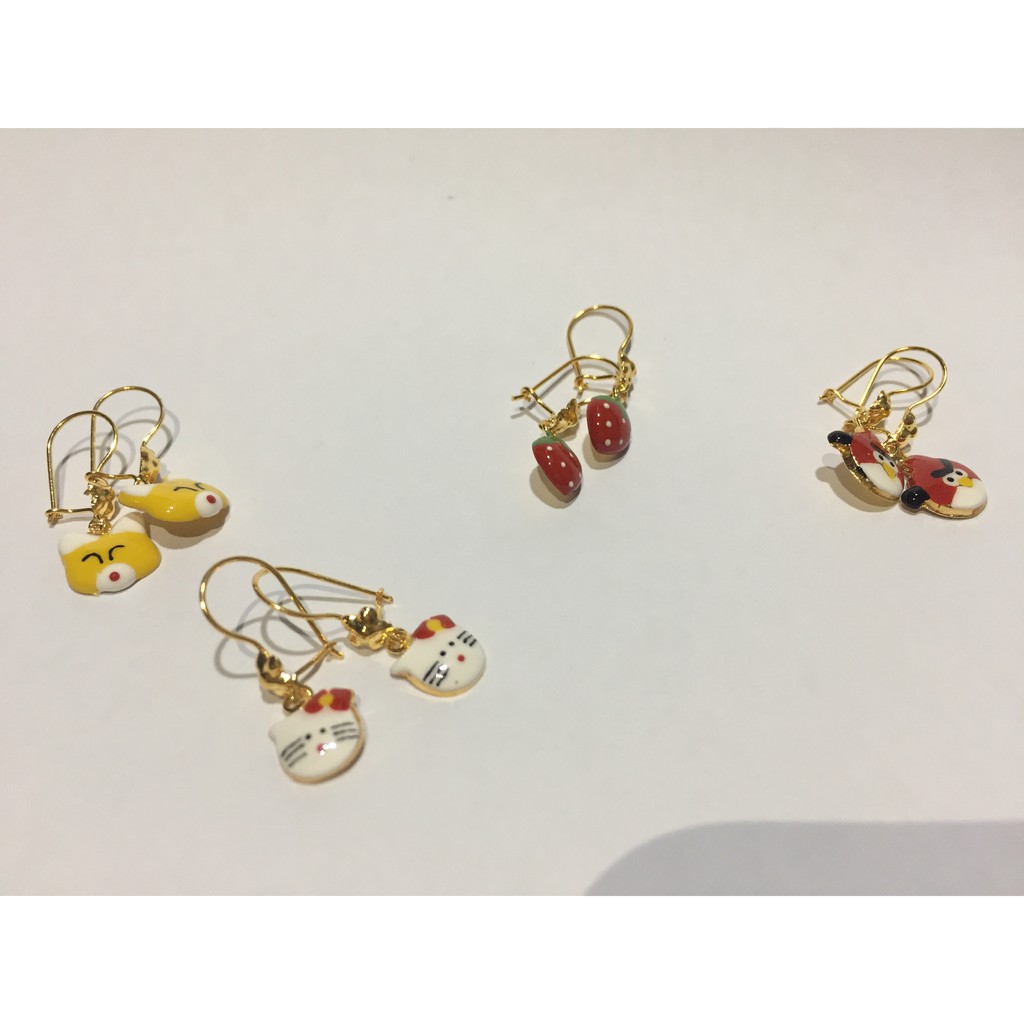 Anting Emas Anak Karakter kartun