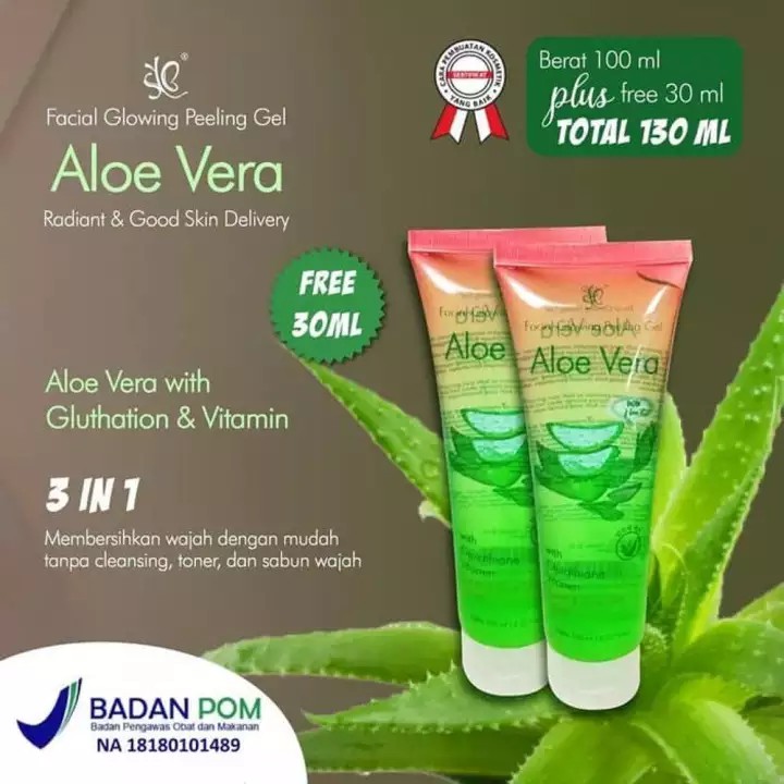 SYB Aloe Vera Facial Glowing Peeling Gel BPOM ~ GEL PEMBERSIH WAJAH