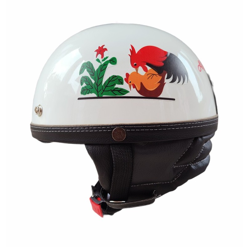 Helm Chip Motif Ayam Jago Kawin