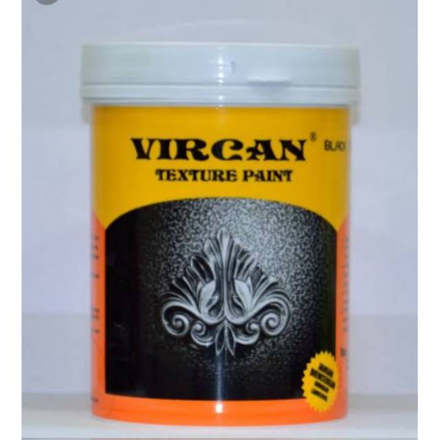 Cat texture base vircan 1.6kg cat box speaker dan cat pagar besi warna hitam