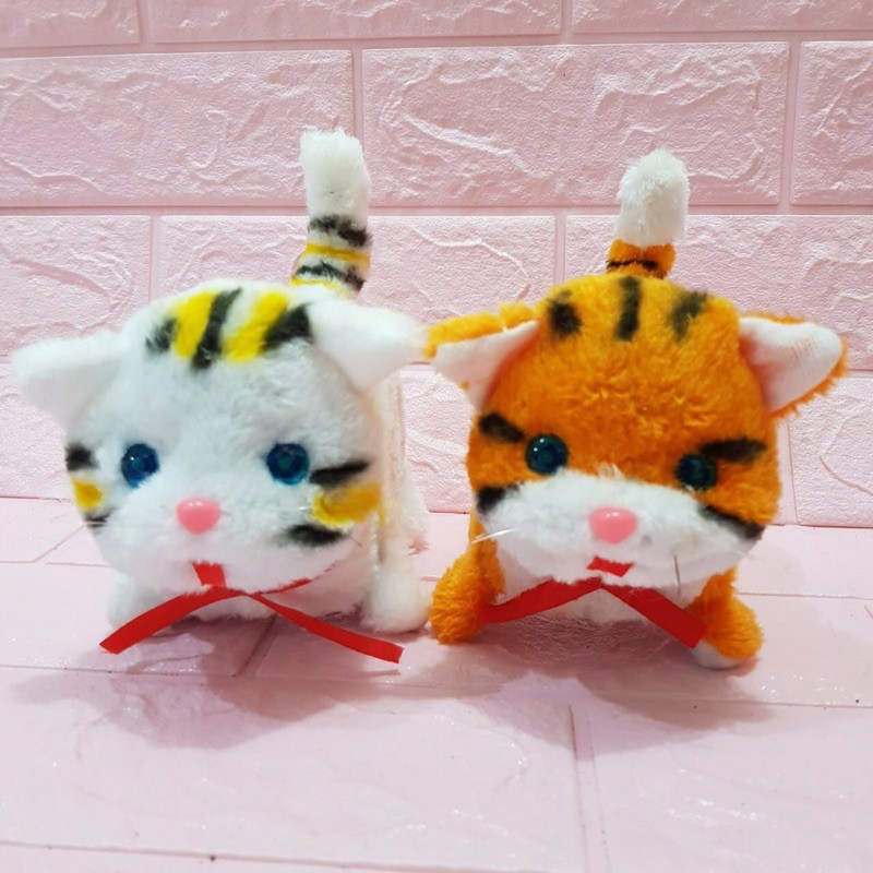 Mainan Boneka Anak Kucing Bisa Bersuara Dan Bergerak Murah Kado Anak Ulang Tahun Lucu Bahan Halus Shopee Indonesia
