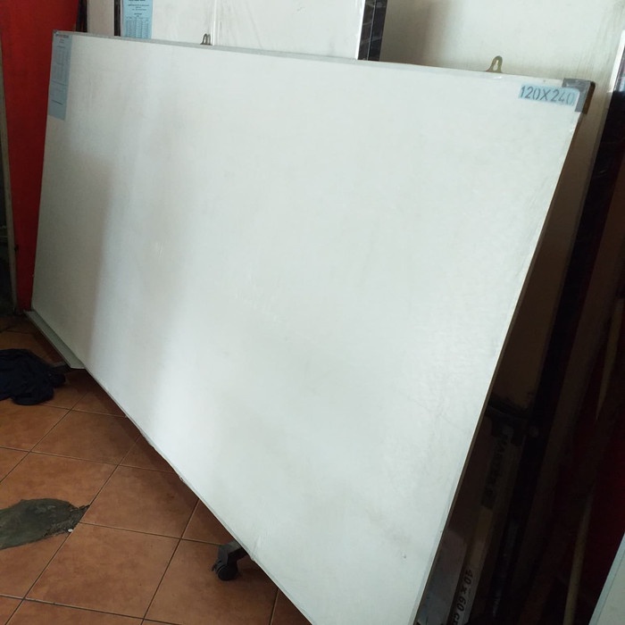 

Papan Tulis 120x240 cm/White board 120X240 cm gantung non magnetik promo