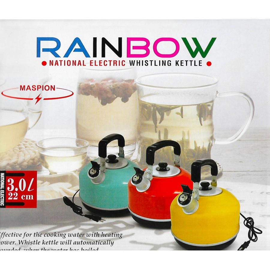 FM - Teko Bunyi Listrik Maspion 22 Aluminium Rainbow